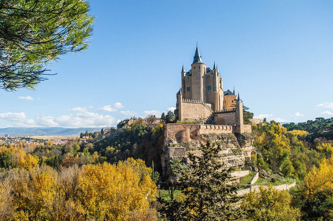 Point de vue sur château espagnol
