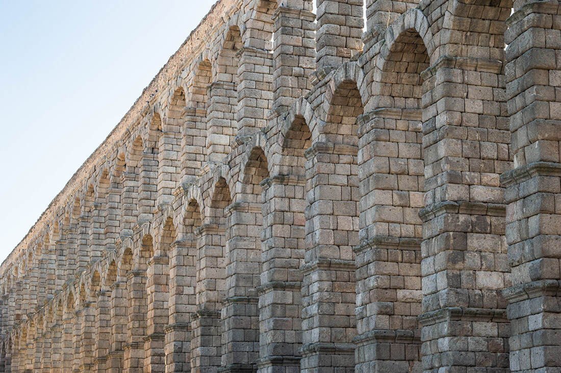 Aqueduc romain en Castille