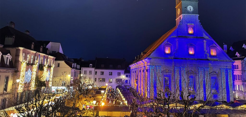 Le temple Saint-Martin est le point névralgique de la vieille ville de Montbéliard