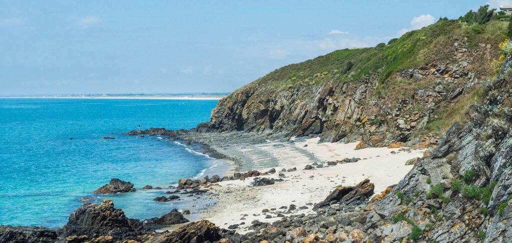 plage et falaises en Normandie