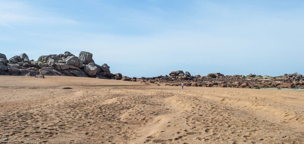 grande plage de sable